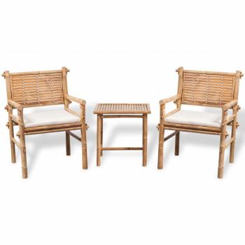 Zahradní bistro set 3ks bambusový