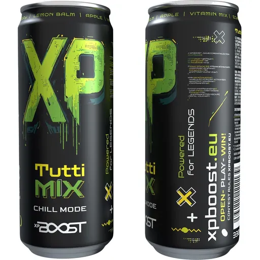 XP BOOST drink - dětský bylinný nápoj Tutti mix 330ml