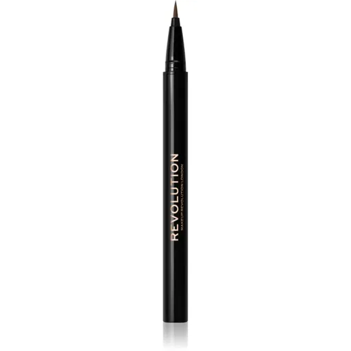 Makeup Revolution Hair Stroke Brow Pen fix na obočí odstín Medium Brown 0.5 ml