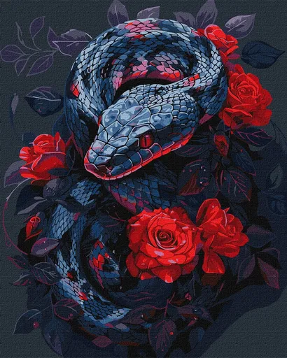 Ideyka Malování podle čísel - Nebezpečná růže art_selena_ua 40 x 50 cm