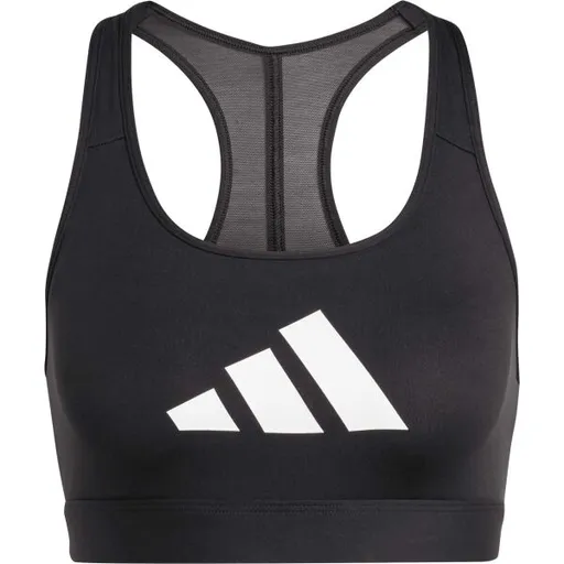 adidas POWERREACT BIG LOGO BRA Dámská sportovní podprsenka, černá, velikost