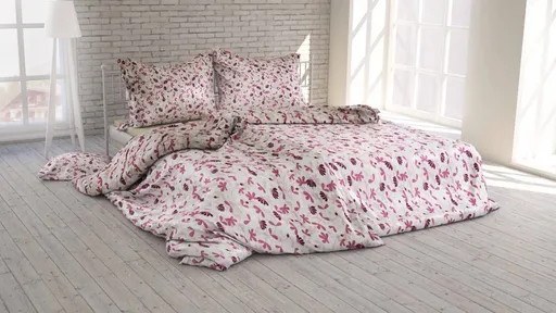 Polášek Bavlněné povlečení KVĚTINOVÁ HARMONIE - Růžová | 140 x 200 cm / 70 x 90 cm