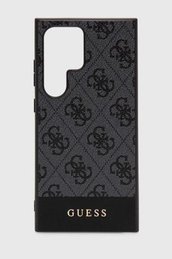 Obal na telefon Guess S24 Ultra S928 černá barva, GUHCS24LG4GLGR