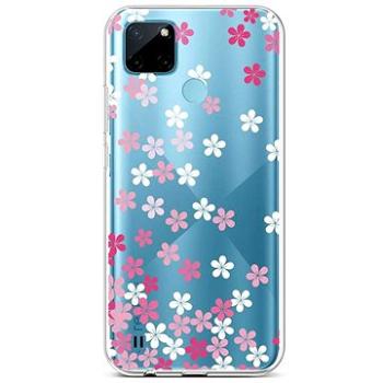 TopQ Kryt Realme C21Y silikon Pink Blossom 69965 (Sun-69965)