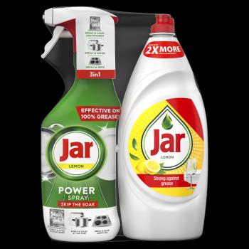 JAR sada: Power Spray 3v1 Lemon 500 ml + Jar Lemon tekutý prostriedok na riad 900 ml