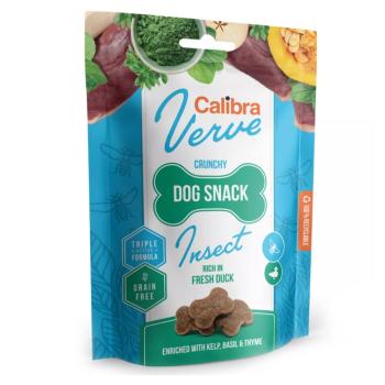 CALIBRA Verve Crunchy Snack Insect & Fresh Duck maškrta s hmyzom a kačicou pre psov 150 g