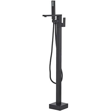 Volně stojící koupelnová baterie černá DELLA, 250870 (beliani_250870)