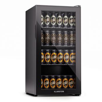 Klarstein Beersafe 74 Slim, lednice, 74 litrů, 3 police, panoramatická skleněná dvířka