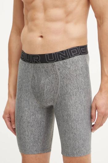 Boxerky Under Armour 3-pack pánské, šedá barva, 25UUSHJ053