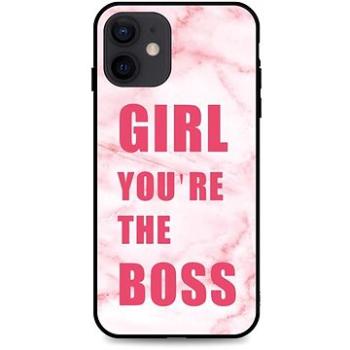 TopQ LUXURY iPhone 12 pevný Girl Boss 55176 (Sun-55176)