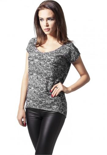 Urban Classics Ladies Burnout Tee darkgrey - S