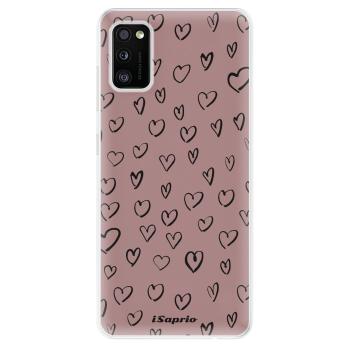 Odolné silikonové pouzdro iSaprio - Heart Dark - Samsung Galaxy A41