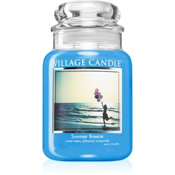 Village Candle Summer Breeze lumânare parfumată (Glass Lid) 602 g