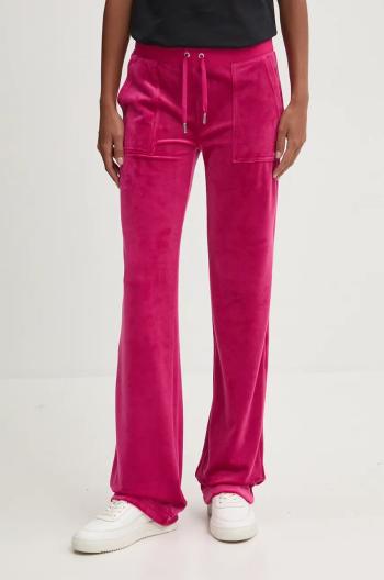 Tepláky Juicy Couture DEL RAY PANT růžová barva, hladké, JCAP180EU