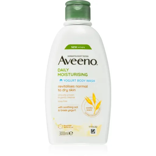 Aveeno Daily Moisturising Yoghurt body wash vyživující sprchový gel Vanilla