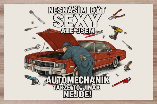 Prostírání Sexy automechanik
