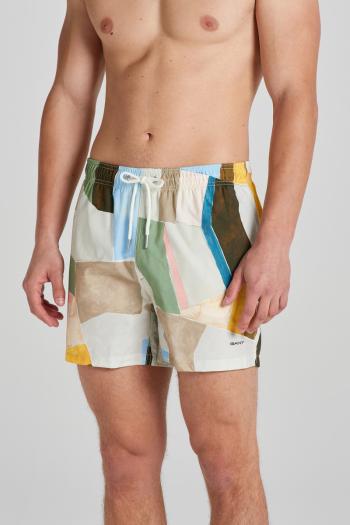 PLAVKY GANT ART PRINT SWIM SHORTS MEDAL YELLOW