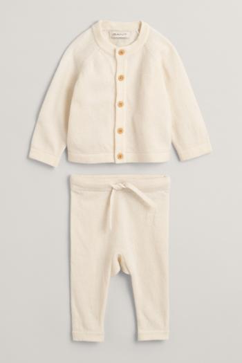 DĚTSKÝ SET GANT CARDIGAN AND PANT GIFT SET MILD WHITE