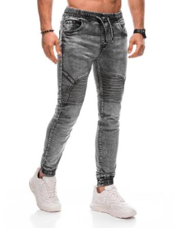 Pánské kalhoty joggers P1378 šedé