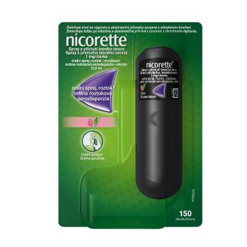 Nicorette Spray s příchutí lesního ovoce 1mg/dávka orální sprej, roztok 13,2 ml