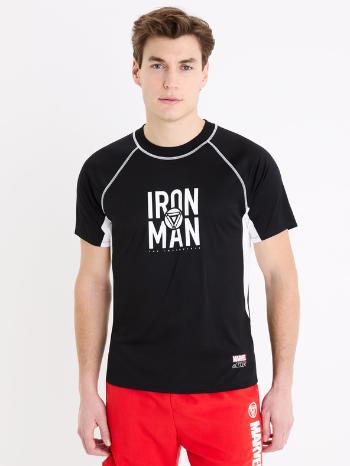 Celio Marvel Iron Man Triko Černá