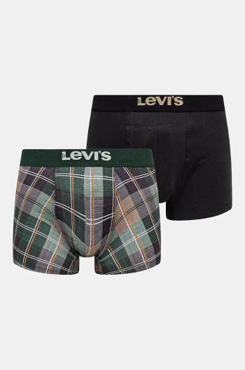 Boxerky Levi's 2-pack pánské, zelená barva, 37149-1021