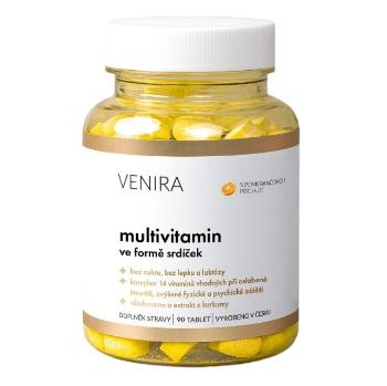 Venira Multivitamin ve formě srdíček pomeranč 90 tablet