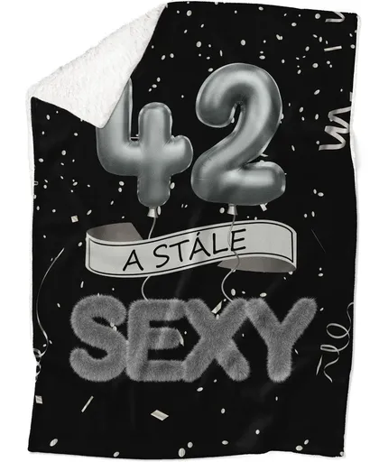 Deka Stále sexy – Černá (věk: 42, Podšití beránkem: ANO)