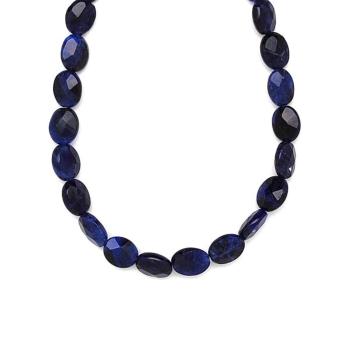 Szodalit fazettált ovál A 8x10mm