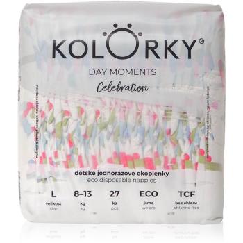 Kolorky DAY Moments Celebration jednorázové EKO pleny Size L 8-13 kg 27 ks