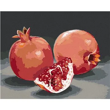 Zuty - Malování podle čísel - GRANÁTOVÉ JABLKO 3 (MYROSLAVA VOLOSCHUK), 80x100 cm, vypnuté plátno na (HRAmmb00307nad)