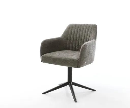 Jídelní židle Greg-Flex bouclé měkký tmavě béžová křížová