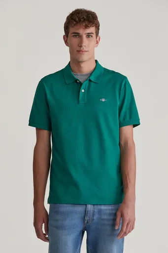 POLOKOŠILE GANT REG SHIELD SS PIQUE POLO DEEP FOREST GREEN