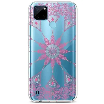 TopQ Kryt Realme C21Y silikon Pink Mandala 69939 (Sun-69939)