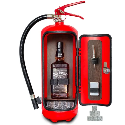 Dárkový hasičák Jack Daniel´s no.7 (Barva hasičáku: Červená)