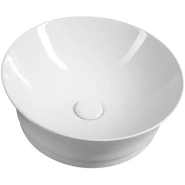SAPHO IDEA keramické umyvadlo průměr 42 cm, na desku, bez přepadu                                    (WH103)