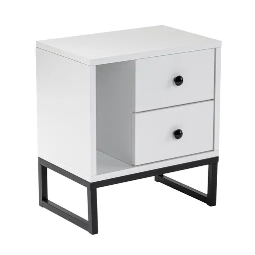 Noční stolek Glimmer White