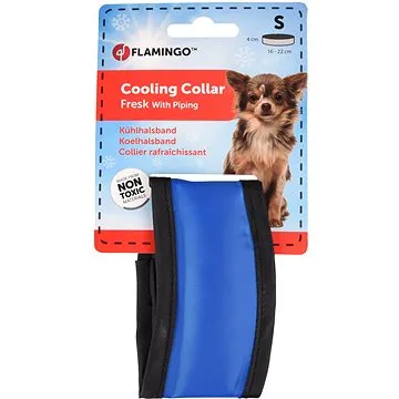 Flamingo Chladící obojek pro psy modro/černý S 16-22cm (5400585149418)