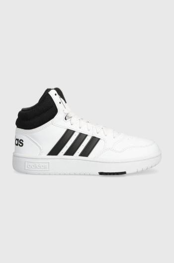 Dětské sneakers boty adidas Originals HOOPS 3.0 MID K bílá barva