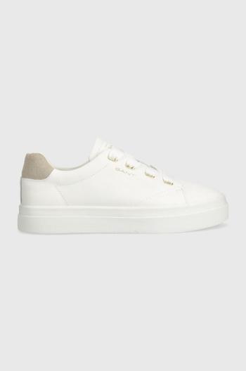 Kožené sneakers boty Gant Avona bílá barva, 28531569.G29