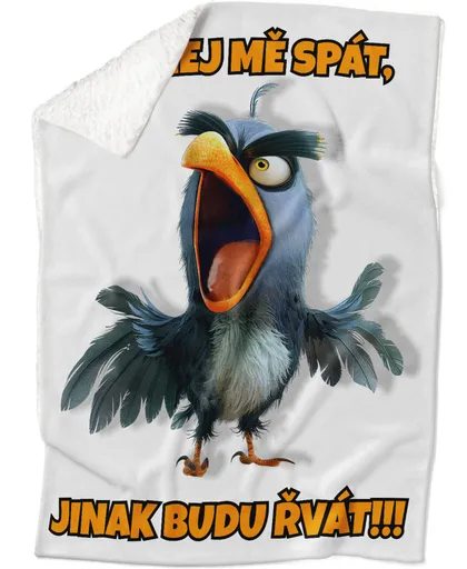 Deka Nech mě spát – papoušek (Podšití beránkem: ANO)