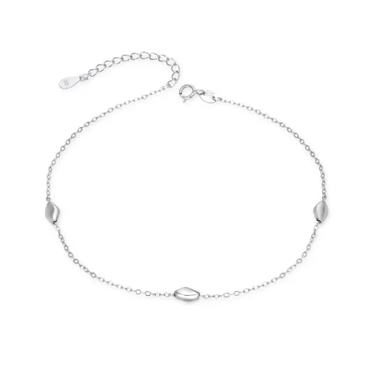 Agato Stříbrný řetízek na nohu s ozdobami AGN51/27