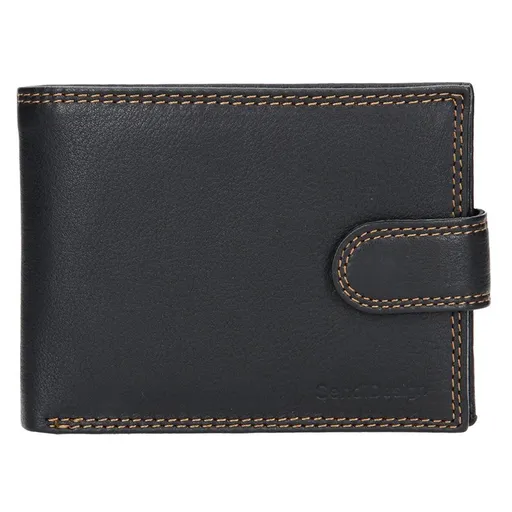 Pánská kožená peněženka SendiDesign Tarras - černá