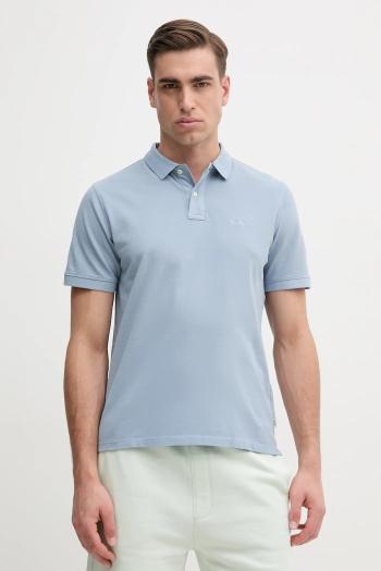 Bavlnené polo tričko Pepe Jeans jednofarebný