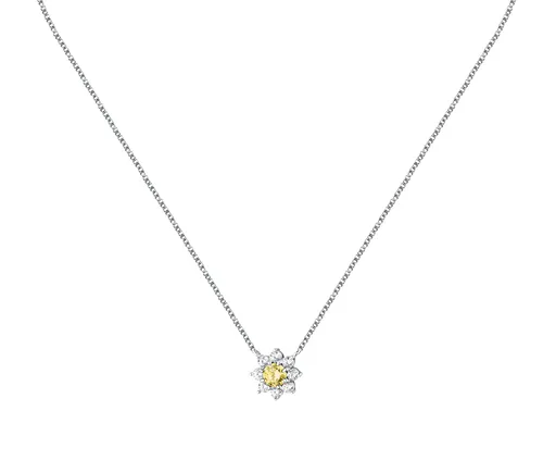 Morellato Půvabný stříbrný náhrdelník s kytičkou Tesori SAIW185