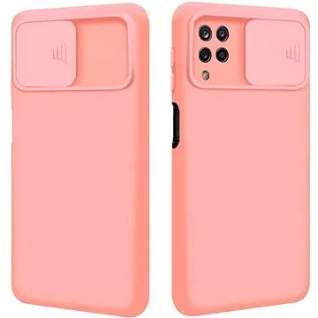 Privacy Lens silikonový kryt na Samsung Galaxy A22 5G, oranžový (UNI14222)