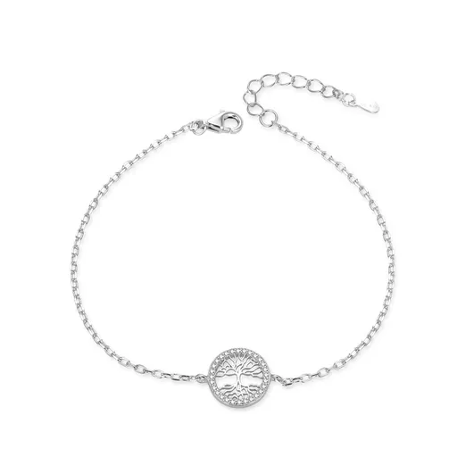 Agato Stříbrný náramek Strom života AGB766/21