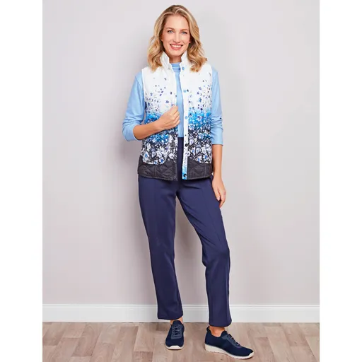 Prošívaná vesta  Květy