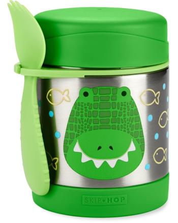 SKIP HOP Zoo Termoska na jídlo se lžičkou/vidličkou Krokodýl 325 ml, 3r+