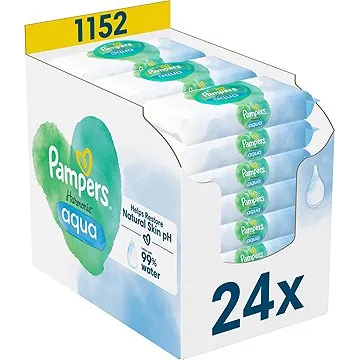 PAMPERS Harmonie Aqua Plastic Free 1152 ks (24× 48 ks) (8006540811276)